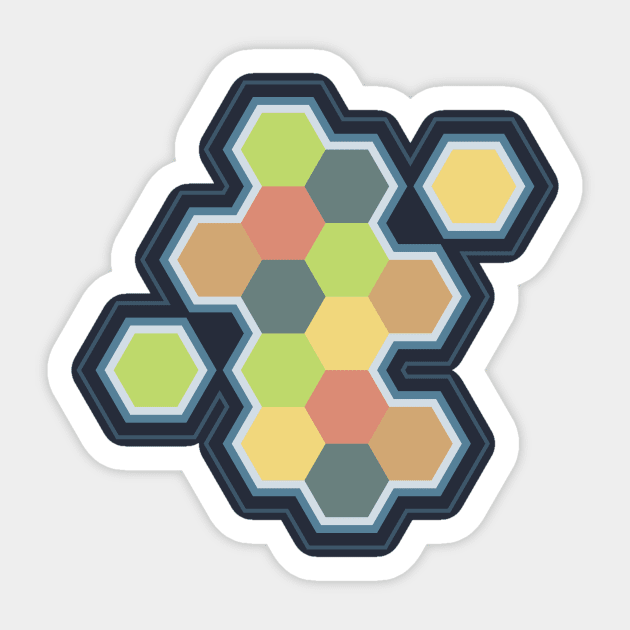 settlers of catan, settlers, catan, boardgames Sticker by Natural 20 Shirts